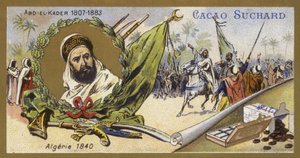 Abdelkader El Djezairi, algerischer Sufi-Heiliger und Militärführer, 1840 von European School