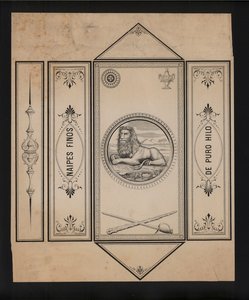 Kunstwerk für Spielkarten (Lithografie) von European School