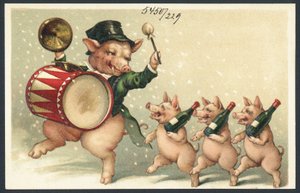 Feiernde Schweine