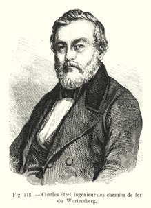 Charles Etzel, Ingenieur der Württembergischen Eisenbahnen von European School
