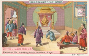 China, Fo, Liebig-Karte, frühes 20. Jahrhundert