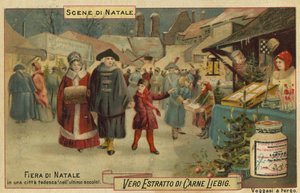 Weihnachtsmarkt in einer deutschen Stadt