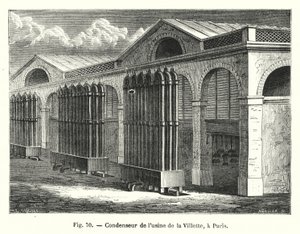 Kondensator der Fabrik von La Villette, in Paris von European School