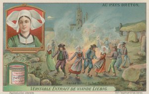 Tanz um das Feuer am Vorabend von St. Johannes (Mittsommer)