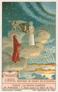 Dante, Die Göttliche Komödie, Liebig-Karte, frühes 20. Jahrhundert