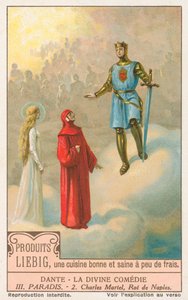Dante, Die Göttliche Komödie, Liebig-Karte, frühes 20. Jahrhundert von European School