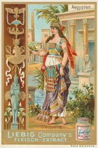 Ägypten, Kleopatra, Liebig-Karte, frühes 20. Jahrhundert