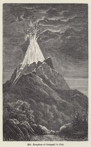 Ausbruch des Cotopaxi im Jahr 1741