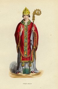 Englischer Bischof (farbiger Stich) von European School