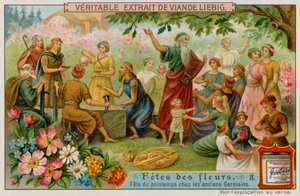 Frühlingsfest im alten Deutschland