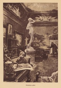Galerie des schwedischen Kunstsammlers Pontus Furstenberg (Gravur) von European School