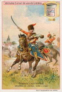 General de Zieten, Liebig-Karte, frühes 20. Jahrhundert von European School