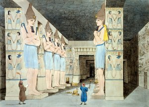 Innenansicht des Tempels von Ramses in Abu Simbel