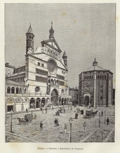 Italien - Dom und Baptisterium von Cremona von European School