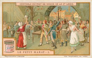 Le Petit Marat, Liebig-Karte, frühes 20. Jahrhundert (Chromo)