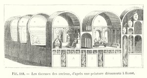 Die Thermen der Alten, nach einem in Rom entdeckten Gemälde