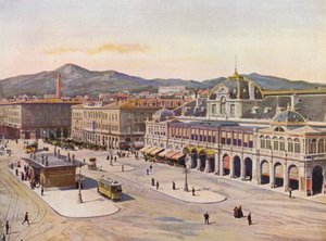 Nizza, La Place Massena von European School