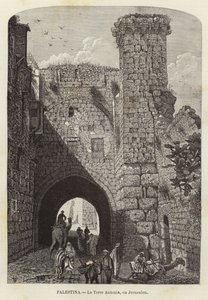 Palästina, Der Antonia-Turm in Jerusalem von European School