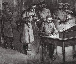 Prinz Alexander unterzeichnet seine Abdankung von European School