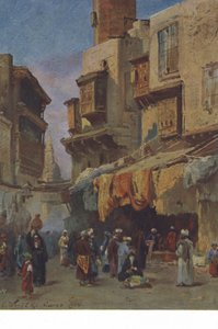 Straßenszene aus Kairo, Ägypten von European School