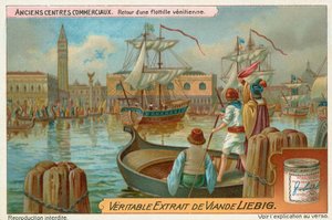 Venedig, Liebig-Karte, frühes 20. Jahrhundert