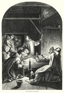 Der Tod des Heiligen Bruno von Eustache (after) Le Sueur