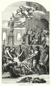 Das Martyrium des Hl. Laurentius von Eustache (after) Le Sueur