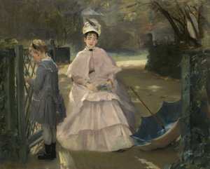 Kindermädchen und Kind