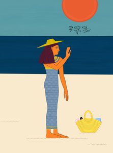Strandtag mit Hieroglyphen von Evan Sklar