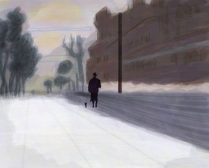 Prospect Park, Westen nach Schnee von Evan Sklar