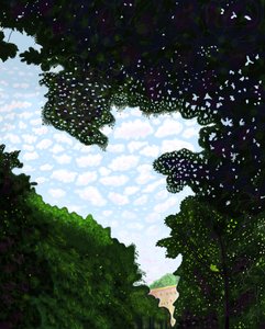 Himmel und Avenue vom Prospect Park, Brooklyn von Evan Sklar