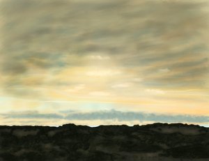 Swan Beach, Dünen und Himmel von Evan Sklar
