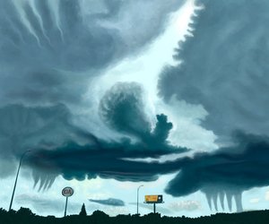 Wolken auf der Autobahn von Evan Sklar