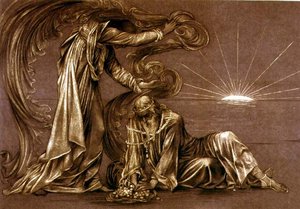 Fertige Studie für Earthbound, ca. 1897 (Kreide)