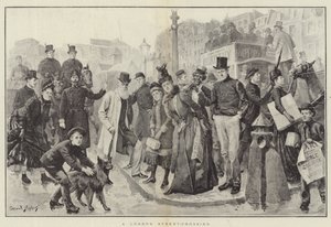 Eine Straße in London von Everard Hopkins