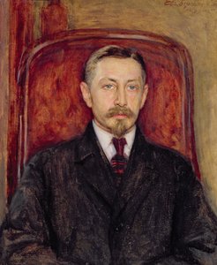 Porträt von Iwan A. Bunin (1870-1953) von Evgeniy Iosipovich Bukovetsky