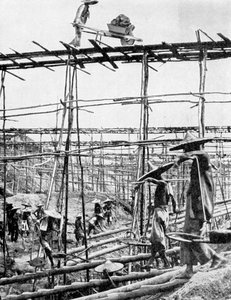 Primitive Methoden im reichsten Zinnbezirk der Welt, Taiping, China, 1936