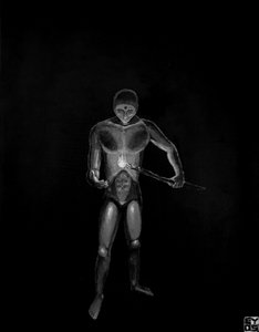 Mystische leuchtende Figur