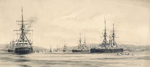 Das Kanalgeschwader in Lamlash: die Segelregatta 1901