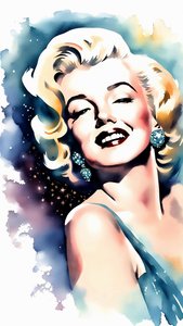 Schönes Porträt von Marilyn Monroe