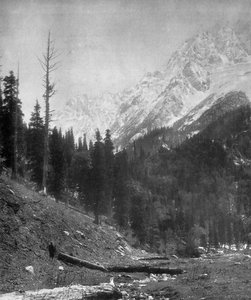 Sindh-Tal-Gletscher, Kaschmir, Indien, frühes 20. Jahrhundert von F. Bremner
