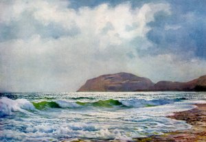Ein stürmischer Tag in der Nähe von Llandudno, Wales, 1924-1926 von F. C. Varley