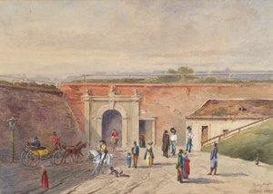 Das alte Burgtor in Wien