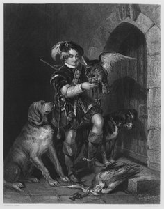 Der junge Falkner, nach dem Bild in der Königlichen Sammlung (Stich)