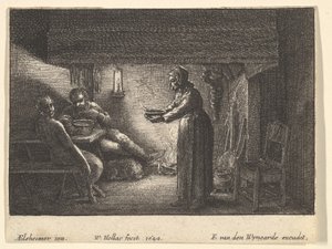 Der Satyr und der Bauer von F van den Wyngarde