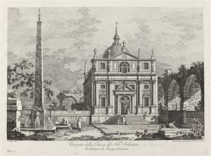 Ansicht der Kirche des Heiligen Erlösers von Fabio Berardi after Canaletto
