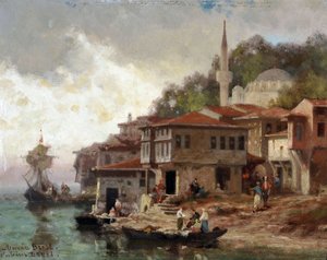 Konstantinopel, Ufer des Bosporus, Asienküste