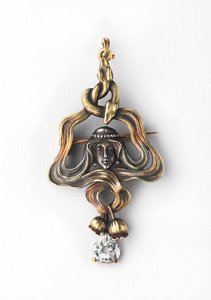 Anhänger-Brosche, zwischen 1899 und 1908 von Factory Fabergé Russian Master