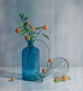 Zitrus Blaue Flaschen von Fangping Zhou