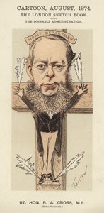 R. A. Cross, britischer konservativer Politiker und Innenminister in der Regierung von Benjamin Disraeli
